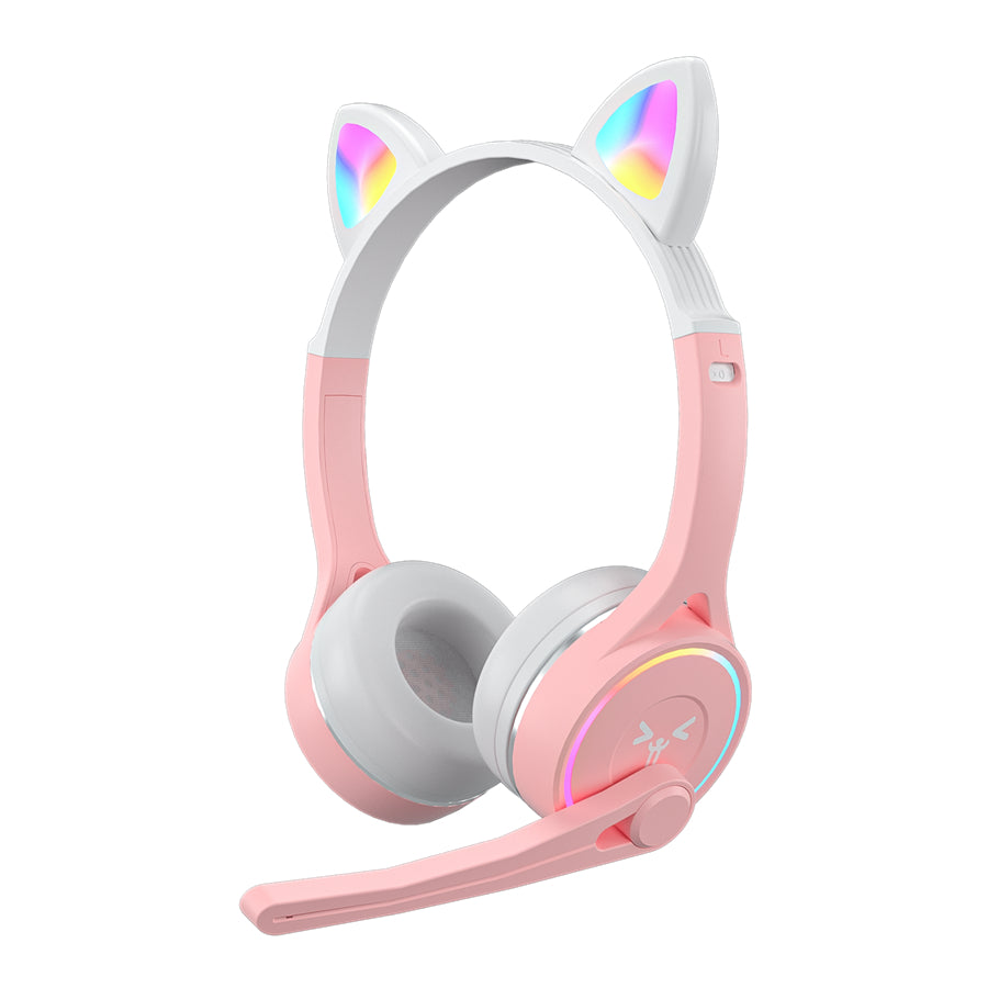 SY-T30 Cute Cat Ears Children Headset Lightweight Bluetooth 5.0 Headphone with RGB Light SY-T30 Cute Cat Ears Children Headset Lightweight Bluetooth 5.0 Headphone with RGB Light